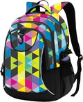 rickyh style School Backpack Travel Bag for Men & Women Lightweight College Back Pack with Laptop Compartmen (23SANJIAO)