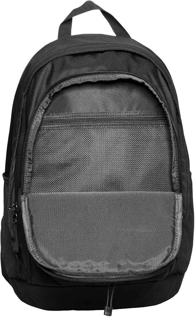 Nike Hayward 2.0 Backpack, for Women and Men with Polyester Shell & Adjustable Straps, Black/Black/White