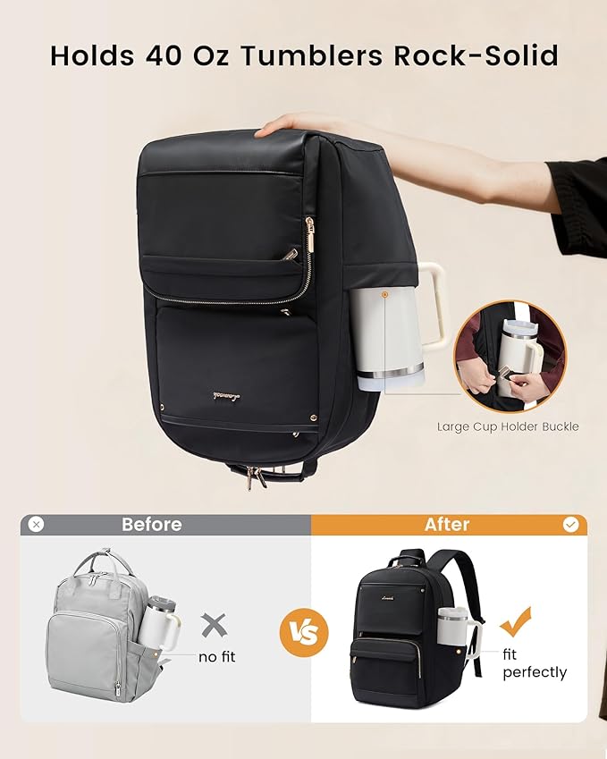 LOVEVOOK Backpack Black 18.4 inch