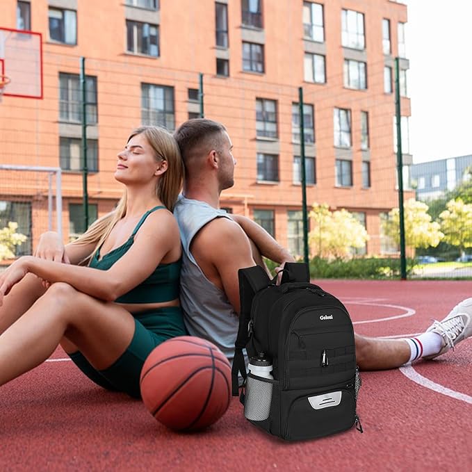 Soccer Backpack for Men and Women,Sports Bag with Ball Compartment,Gym Backpack with Shoe Compartment