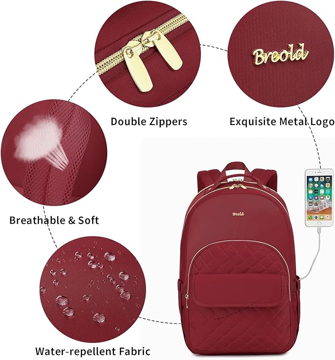 Medium Backpack Purse for Women Teacher Bag School Bookbags for Girls Middle School Laptop Backpack Work Backpack for Personal Essentials