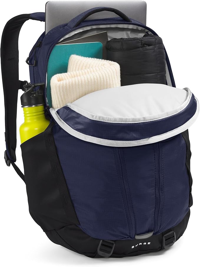 THE NORTH FACE Surge Commuter Laptop Backpack | Daypack With Water Repellent Finish, 16" Laptop Sleeve, Reflective Details
