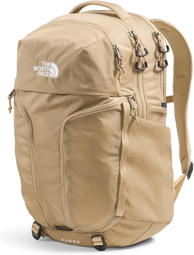 The North Face Women's Surge Commuter Laptop Backpack - PFAS Free, Khaki Stone, One Size