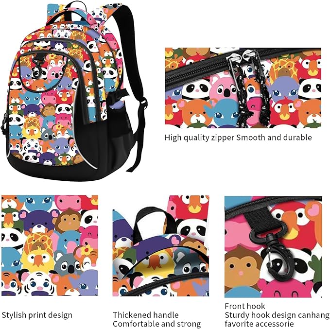 rickyh style School Backpack Travel Bag for Men & Women Lightweight College Back Pack with Laptop Compartmen (23DONGWU)