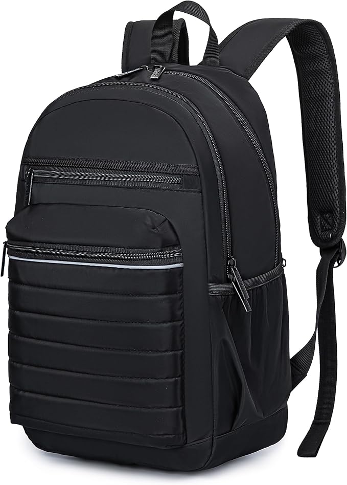 KEOFID Travel Backpack for Women, Womens Work Backpacks, Anti-theft Backpack Purse, Back pack for College Girls, Carry-On Travel Backpacks,Bookbag(Carbon Black)
