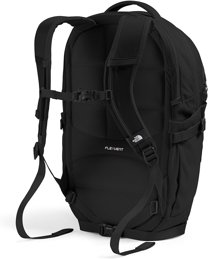 The North Face Women's Recon Everyday Laptop Backpack - Commuter Travel Bag, 18" Laptop Sleeve, Water-Repellent, TNF Black/TNF Black-NPF, One Size