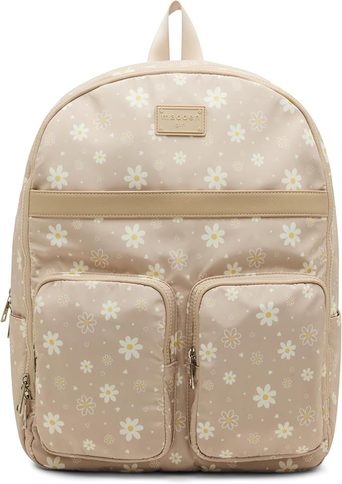 Madden Girl While Backpack, Khaki Daisy