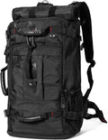 Large Capacity For Travel Hiking Sports Carry On Backpack Durable Convertible Duffle Bag Laptop airplane (black, 60L-Large)