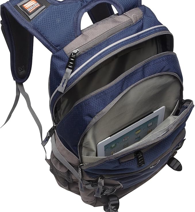 High Sierra Loop Backpack, Travel, or Work Bookbag with tablet sleeve, One Size, Silver Heather