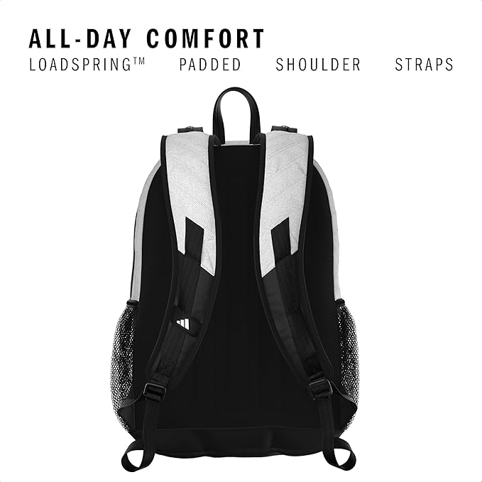 adidas Primetime Large Backpack – Daypack for Travel Sports Gym Work School, 41L