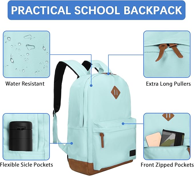 Goloni Backpack for Men Women, Anti-Theft Travel Laptop Backpack, Water Resistant 17.3 Inch USB Charging Backpack, Large Capacity Work Commute Bag