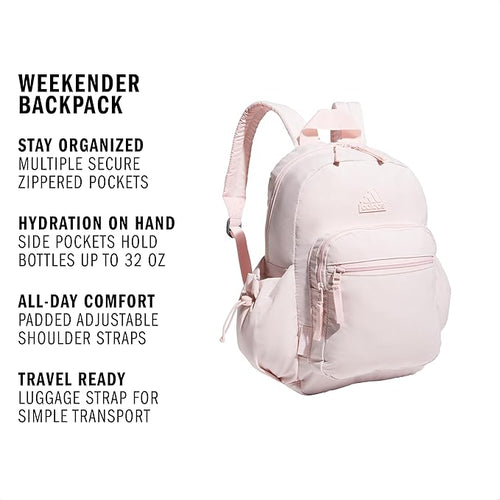 adidas Weekender Backpack – Compact Lightweight Everyday Bag, 19L