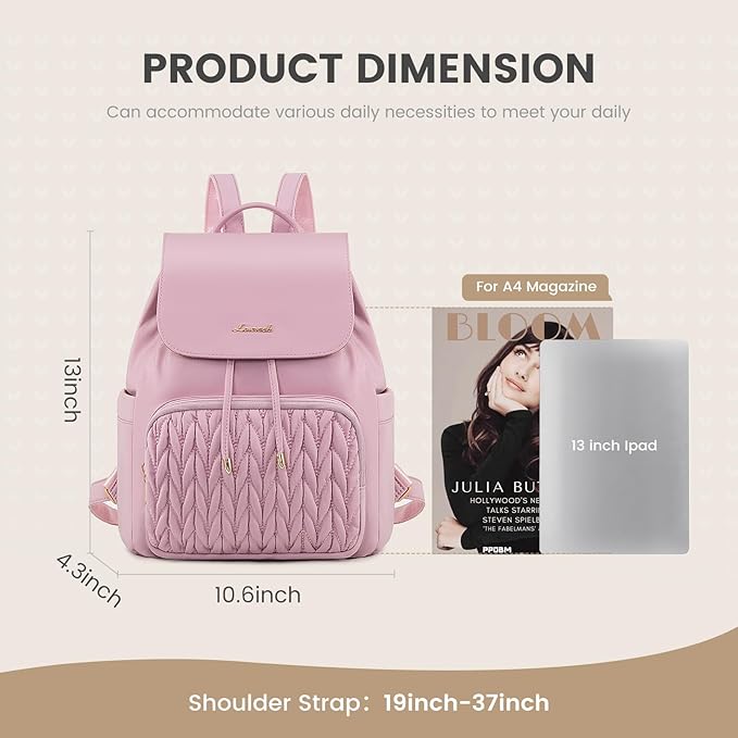 LOVEVOOK Mini Backpack for Women,Small Backpack Purse for Travel Work Cute Backpack Daypack With Anti-theft Pocket Mini Bag for Daily College Shopping