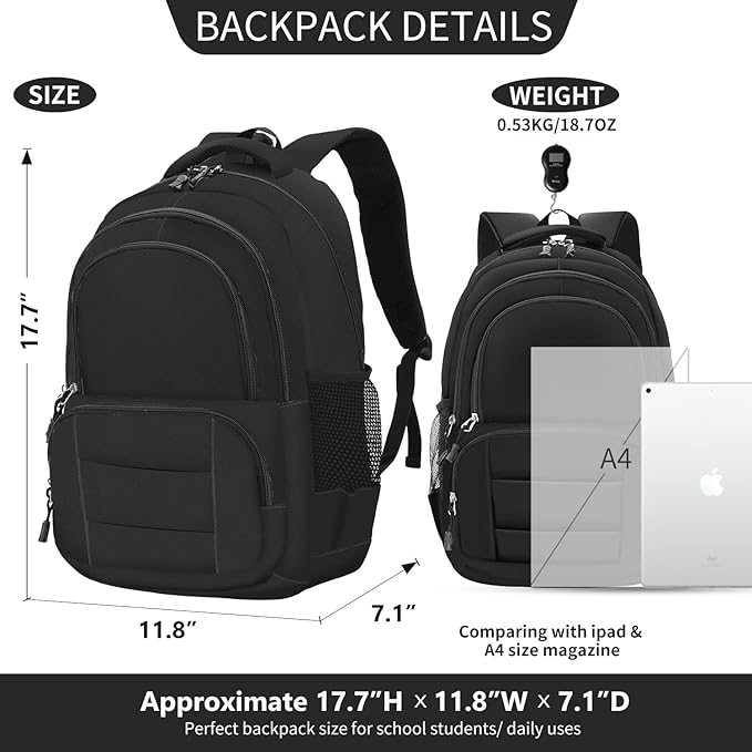rickyh style Lightweight Elementary Durable Backpack Student Kids Waterproof Backpack