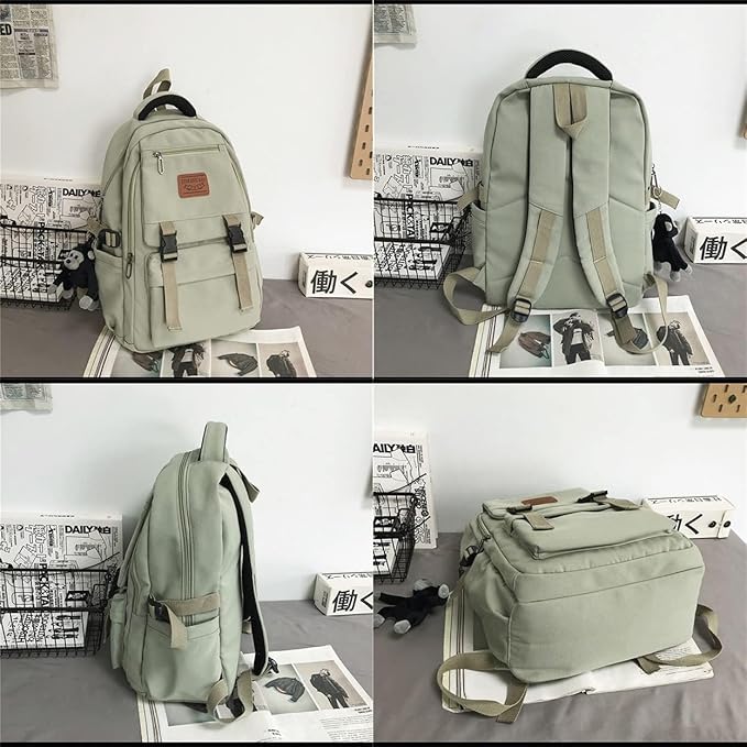 Casual Backpack Large Capacity Gorilla Backpack Waterproof Camping Hiking Travel College Laptop Travel Man Woman 2024 (Green)