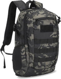 HUNTVP 20L Tactical Backpack Military MOLLE Backpack Daypack Rucksack Gear Tactical Assault Pack Bag for Hunting Camping Trekking (20L-Camo)