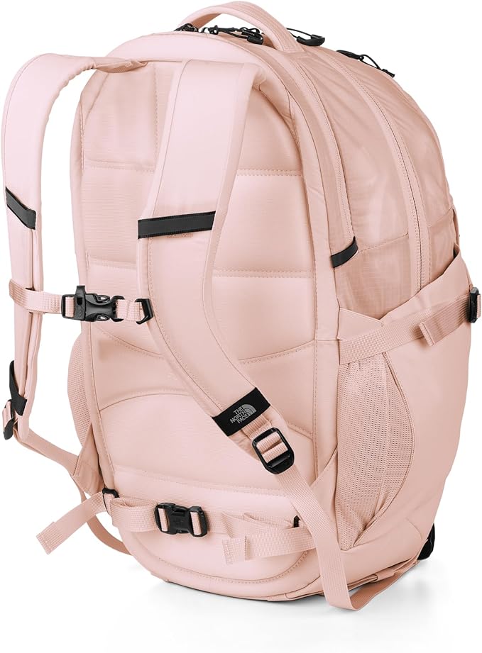 The North Face Women's Recon Everyday Laptop Backpack - PFAS Free, Pink Salt/TNF Black, One Size