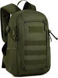 HUNTVP 10L/20L/30L Tactical Backpack Military MOLLE Backpack Rucksack Gear Tactical Assault Pack for Hunting Camping Trekking (20L-Army Green)
