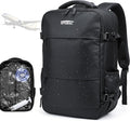 Vacuum Compression Backpack for Travel, Carry-On Backpack with Vacuum System & Pump, Packs Like 45L for 2-5 Day Trips, Fits 17" Laptop, Water-Resistant Personal Item Travel Backpack for Men / Women