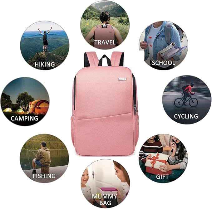 MAXTOP Laptop Backpack Bookbag Backpack with USB Charging Port Anti-Theft[Water Resistant] Work College Business Travel Computer Backpack for Men Women Fits up to 17" Notebook