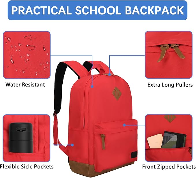 Goloni Backpack for Men Women, Anti-Theft Travel Laptop Backpack, Water Resistant 17.3 Inch USB Charging Backpack, Large Capacity Work Commute Bag