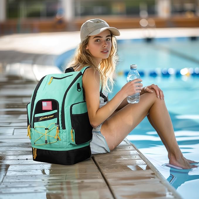 Maelstrom Swim Backpack 35L - Waterproof with Separate Shoe & Wet Compartment for Gym and Sports