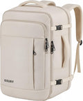 Travel Backpack, Extra Large 50L Expandable Backpack for Men Women, Carry On Backpack For Airplanes, Travel Essentials Luggage Suitcase Daypack Travel Gift Weekender Bag, Beige