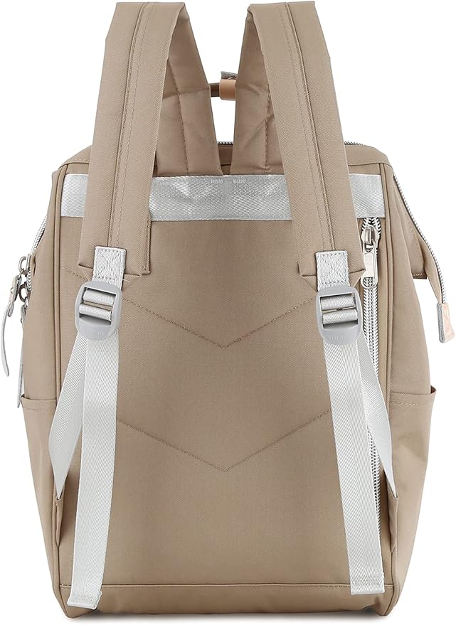 himawari Laptop Backpack for Women&Men Travel With USB Charging Port Large Business Bag Water Resistant College Computer Doctor (1881-Khaki, Regular)