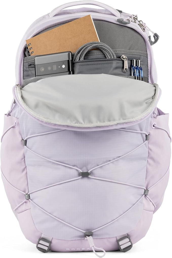 The North Face Women's Borealis Commuter Laptop Backpack - Everyday Travel Bag, Laptop Sleeve, Reflective Details, Lavendaer Fog, One Size