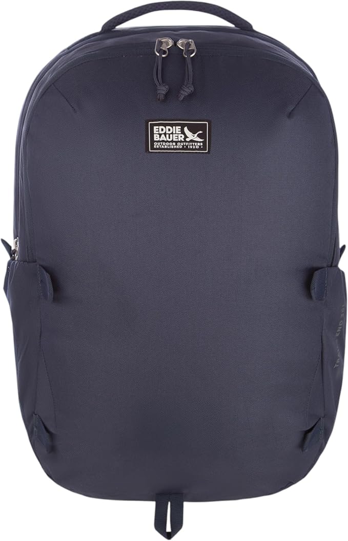 Eddie Bauer Trail Ends Backpack 28L | Laptop Sleeve | Everyday Carry | Travel | Work | Commuting | Stretch Side Pockets | Padded Shoulder Straps | Mesh Back - Brook