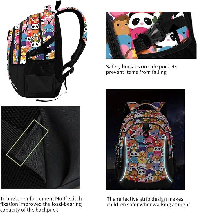 rickyh style School Backpack Travel Bag for Men & Women Lightweight College Back Pack with Laptop Compartmen (23DONGWU)