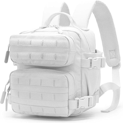 9L Mini Backpack for Women, 9L Small Hiking Backpack of Gym, Travel, Camping (White)