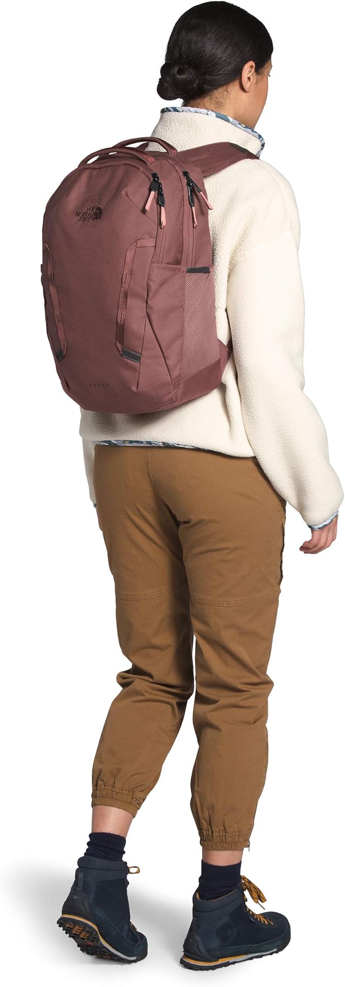 The North Face Women's Vault Everyday Laptop Backpack, Marron Purple/Pink Clay, One Size