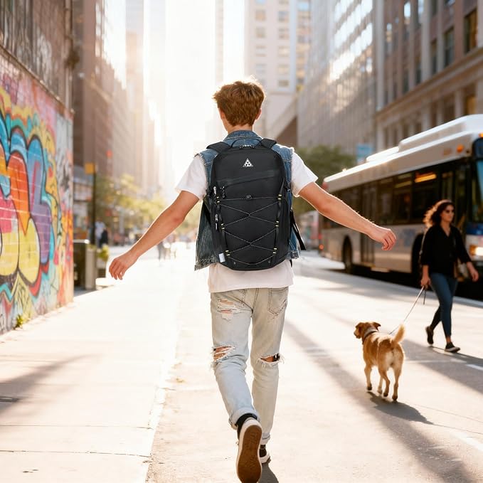 CAMTOP Backpack for Men Women Expandable Travel Backpack Fits 15.6 Inch Computer Lightweight Casual Backpacks for College Outdoor Daypack