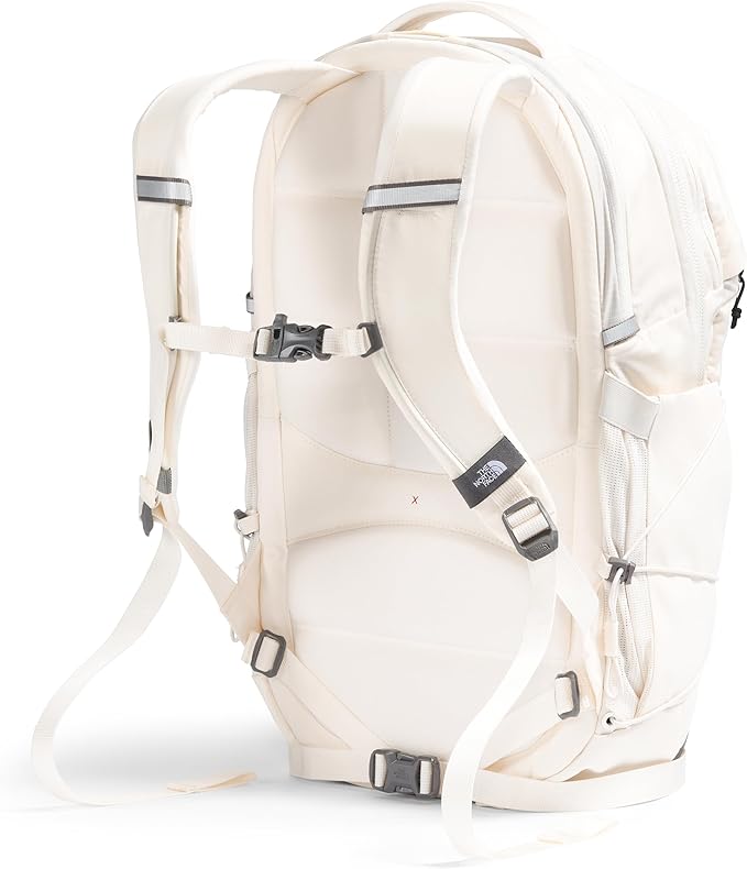 The North Face Women's Borealis Commuter Laptop Backpack - Everyday Travel Bag, Laptop Sleeve, Reflective Details, Gardenia White/TNF Black-NPF, One Size