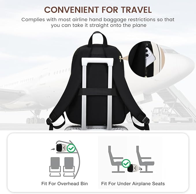 LOVEVOOK 15.6 inch Laptop Backpack - Versatile Work and Computer Backpack for Men and Women, Durable and Stylish Design