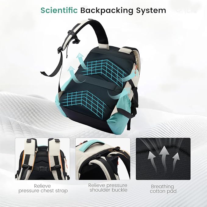 LOVEVOOK Laptop Backpack for Women with Large Cup Holder,15.6 Inch Work Computer Bag with Chest Buckle Back Pad Shoulder Buckle,Waterproof Business Backpack College Teacher Bag for Gift Travel