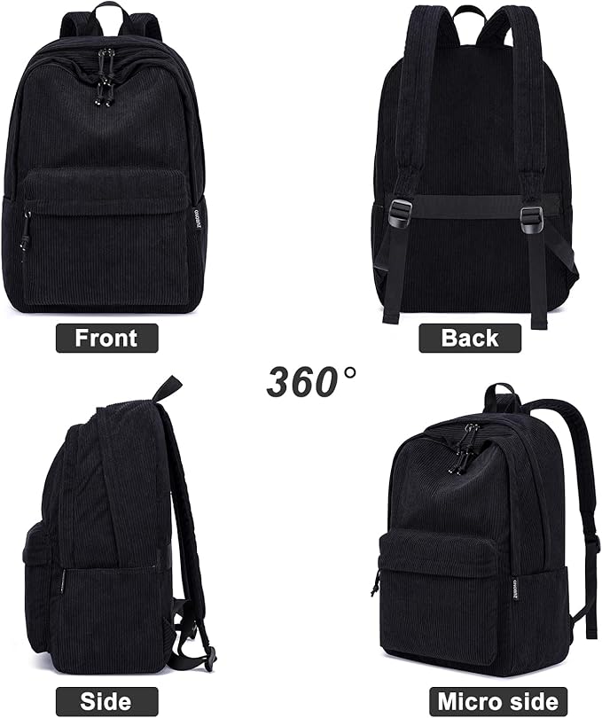 Backpack for School Boys and Girls, Lightweight School Bookbag for Teens, College Students Women & Men, Cute Large Laptop Backpack Fits 15.6 Inch Notebook (Machine Washable)