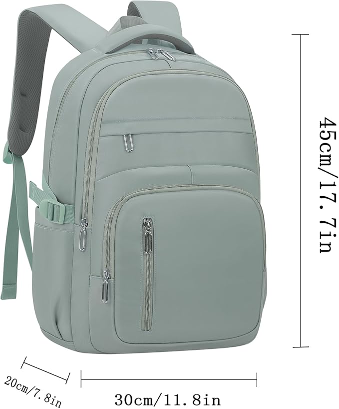 Cute School Backpack for Women Men Casual Travel Laptop Backpack Aesthetic Lightweight College Bookbags for Kids(Green)