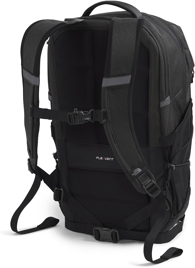 The North Face Borealis Commuter Laptop Backpack - Water Repellent, Laptop Sleeve, Large Main Compartment, Asphalt Grey Light Heather/TNF Black-NPF, One Size