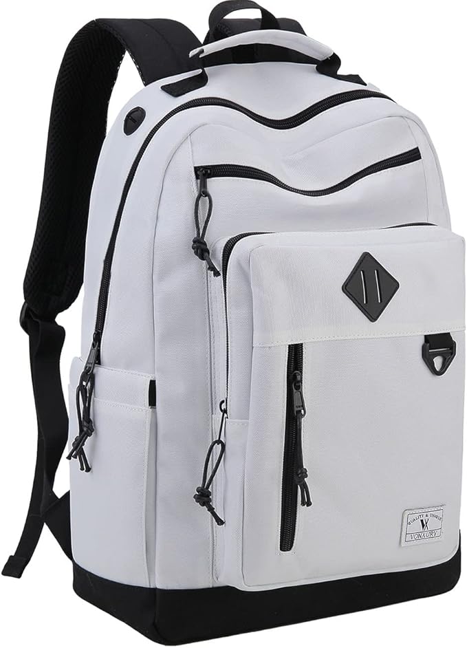 VX VONXURY Backpack for Men Women,Lightweight Girls Boys Bookbag with Mulitiple Pockets,Classical Water Resistant School Daypack