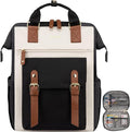 LOVEVOOK Laptop Backpack, Teacher Nurse Work Travel Backpacks Purse for Women, Computer Bag, 15.6 inch Black Brown