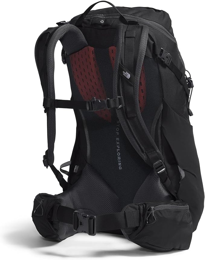 The North Face Terra 40 Backpack - Unisex Hiking Pack, Padded Hipbelt, Pole & Ice Axe Attachments, Hydration Sleeve, TNF Black/Asphalt Grey-NPF, Large/X-Large