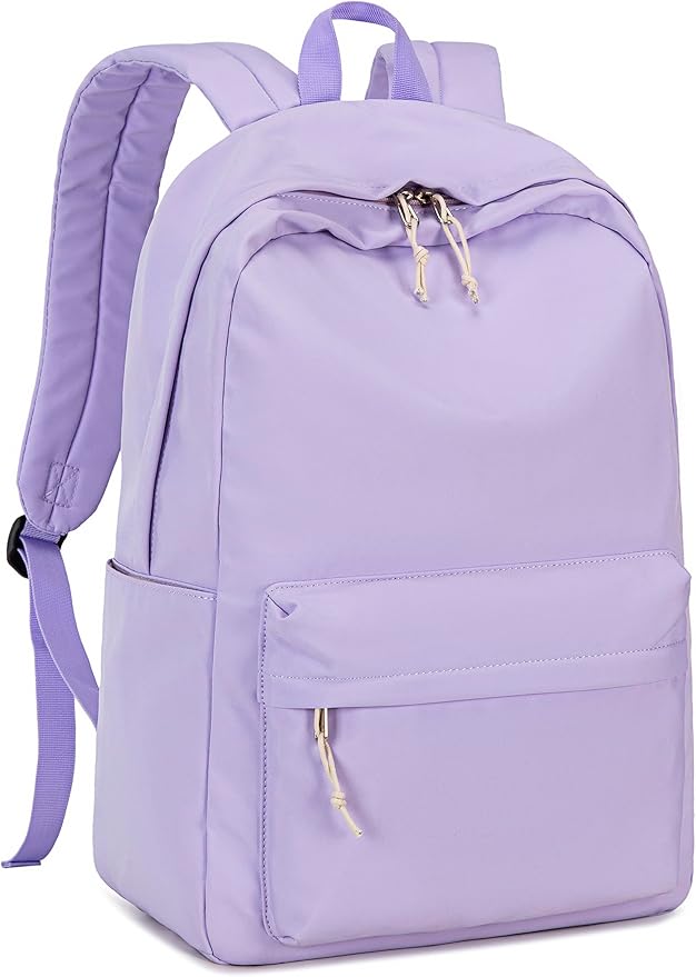 School Backpack for Teen Girls Women Laptop Backpack College Bookbags Middle School Travel Work Commuter Back Pack（Lavender）