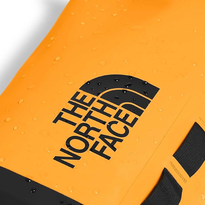 The North Face Base Camp Dry Bag - Roll-Top Waterproof Stuff Sack, Ideal for Camping Gear & Kayak Accessories, Summit Gold/TNF Black, 8 Liters