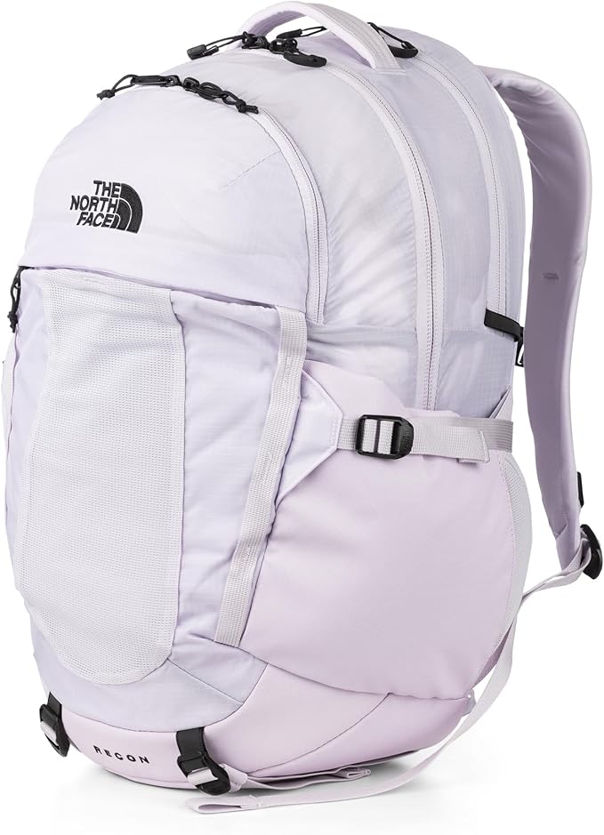 The North Face Women's Recon Everyday Laptop Backpack - PFAS Free, Lavender Fog/TNF Black, One Size