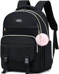 Caoroky knight Women Laptop Backpack 15.6 Inch Office Business Work Backpacks Purse Anti Theft Travel Back Pack School College Bookbag Nurse Teacher Learning Daypack Computer Rucksack,Black