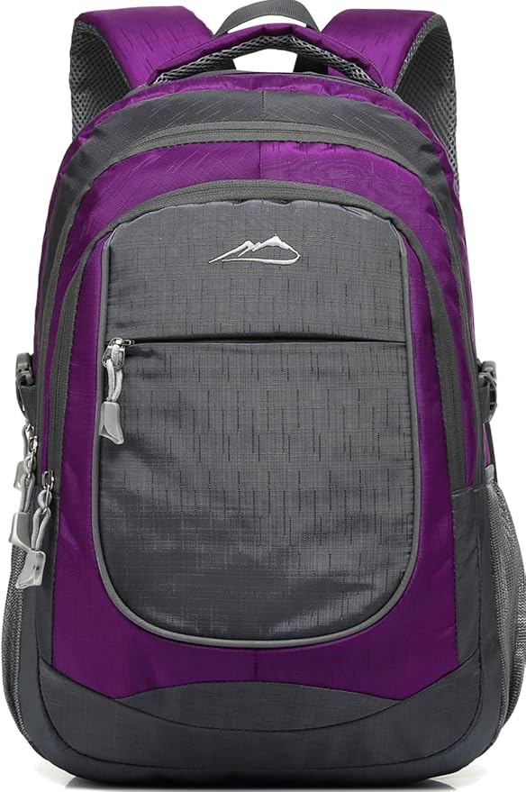 ProEtrade Extra Large Backpack Bookbag for College Travel Laptop Business Hiking Backpack Fit Laptop Up to 17 Inch Sturdy Multi Compartment Gifts for Men Women Night Light Reflective (Light Purple A)