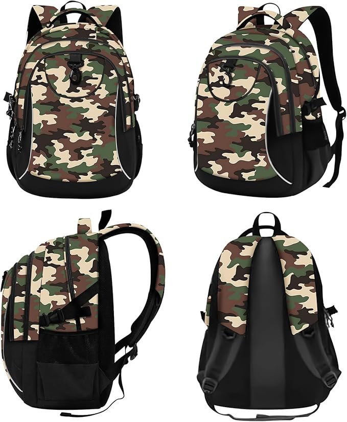 rickyh style School Backpack Travel Bag for Men & Women Lightweight College Back Pack with Laptop Compartmen (23JULV)