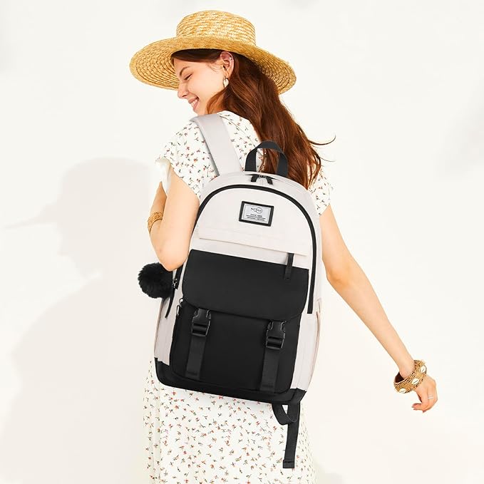 MOMUVO Backpacks for Teen Girls Women,15.6 Inch Laptop School Backpack Cute College Backpack Bookbag for Students